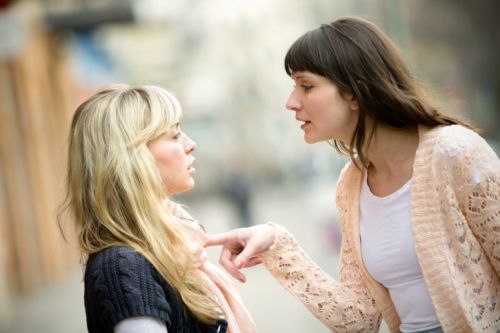 Friends arguing