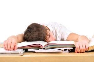 tired student