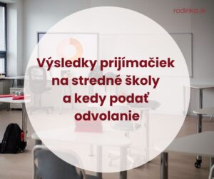 Výsledky prijímačiek na strednú školu