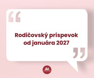 Rodičovský príspevok 2027